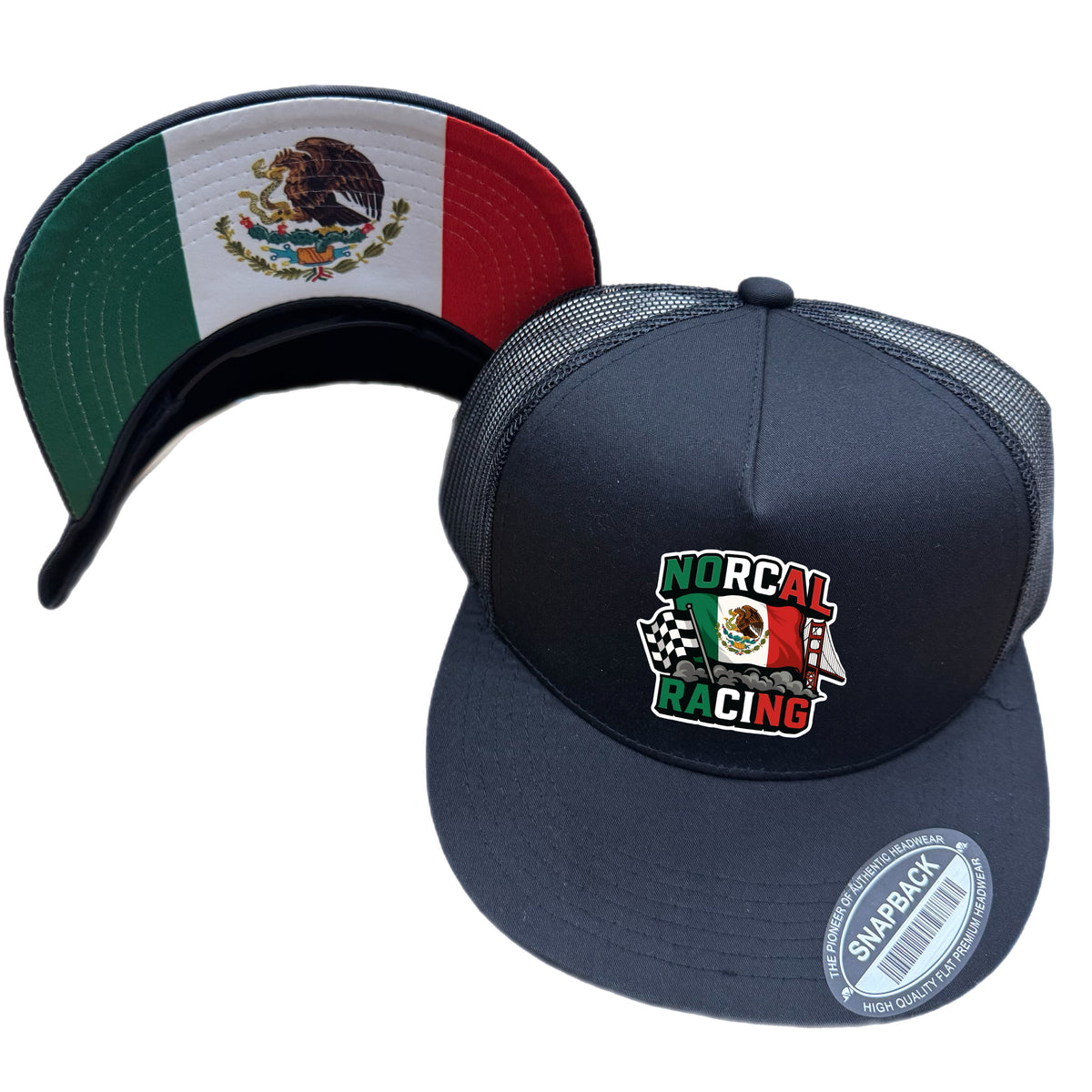 New Norcal Mexico Embroidered Classic Snapcback Hat or Trucker Hat