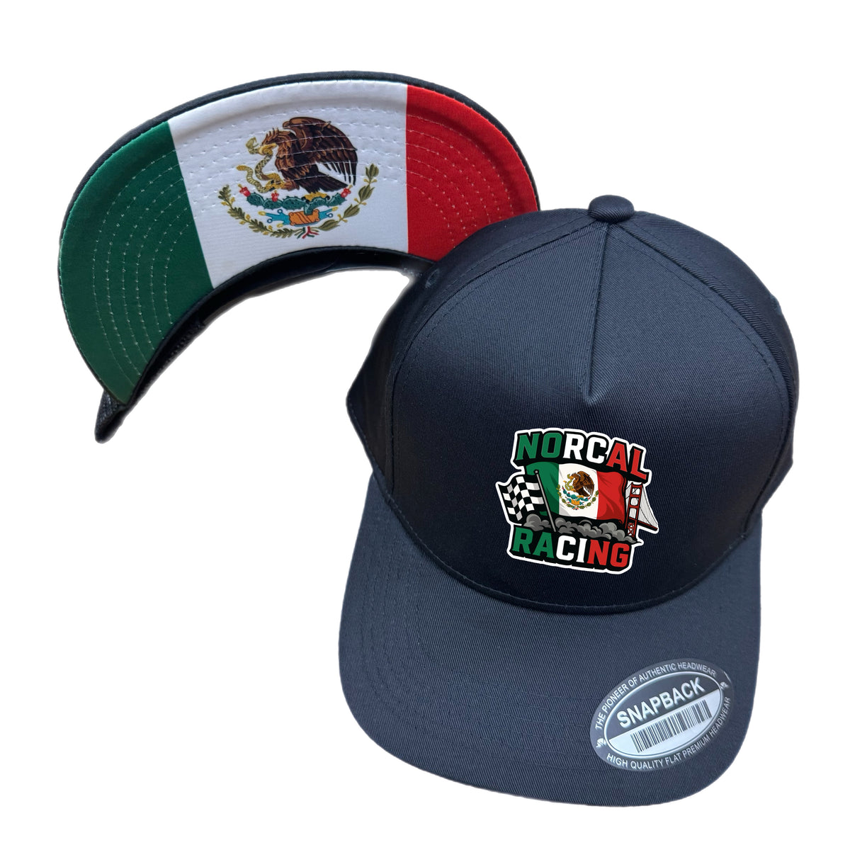 New Norcal Mexico Embroidered Classic Snapcback Hat or Trucker Hat